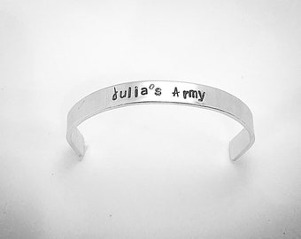 Julia's Army Toddler Cuff Bracelet