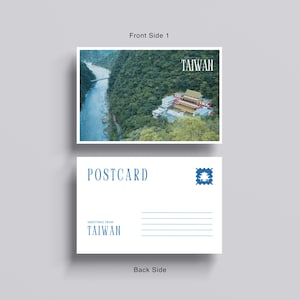 Pacote de Cartões Postais de Taiwan Vol. 2 – Download Digital para Impressão (5 Modelos Frontais + 1 Verso)
