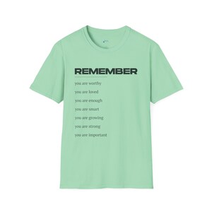 Inspirational Unisex Softstyle T-Shirt - Self-Love Reminder, Motivational Tee, Affirmation Shirt, Gift for Friends, Uplifting Apparel 画像 7