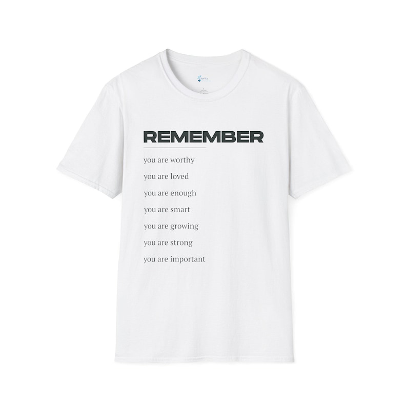 Inspirational Unisex Softstyle T-Shirt - Self-Love Reminder, Motivational Tee, Affirmation Shirt, Gift for Friends, Uplifting Apparel 画像 1