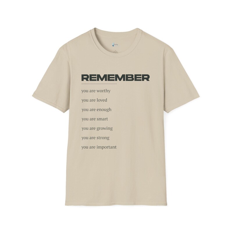 Inspirational Unisex Softstyle T-Shirt - Self-Love Reminder, Motivational Tee, Affirmation Shirt, Gift for Friends, Uplifting Apparel 画像 3