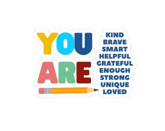 Inspirational Kiss-Cut Stickers - Perfect Gift for Encouragement, Daily Motivation, School Supplies, Self-Love, or Friendship