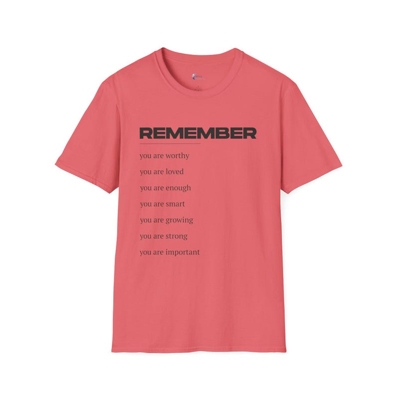 Inspirational Unisex Softstyle T-Shirt - Self-Love Reminder, Motivational Tee, Affirmation Shirt, Gift for Friends, Uplifting Apparel 画像 2