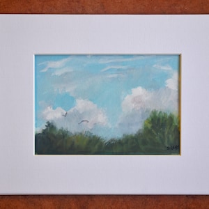 Original Watercolor Painting, Plein Air, Landscape, Skyscape