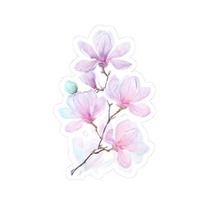 Süßer, pastellfarbener Blumensticker