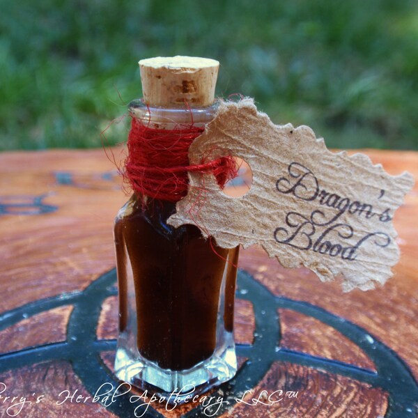 DRAGONS BLOOD Aged Potion Oil - Dispel Negativity, Power, Protection, Exorcism of Supernatural Entities, Love Magick