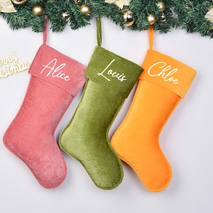 Personalized Christmas stockings custom Velvet Stockings, Family Stockings Personalized stockings Holiday stockings, Xmas Gift for Family