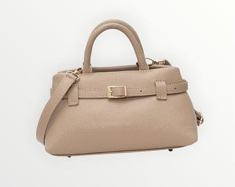 Sac cabas en cuir italien   | Cadeau élégant femme | Sac de travail en cuir