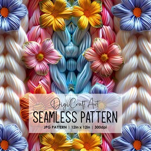 Floral Stricken Nahtlose Muster-Datei-Wiederholungs-Druck für Stoff Sublimation Digitale Papier Handwerk Oberflächendesign Tapete Hintergrund Dekor Kunst