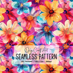 Boho Blumen Musterdesign Datei-Wiederholungsdruck für Stoff Sublimation Digitales Papier Handwerk Oberflächendesign Tapete Hintergrund Dekor