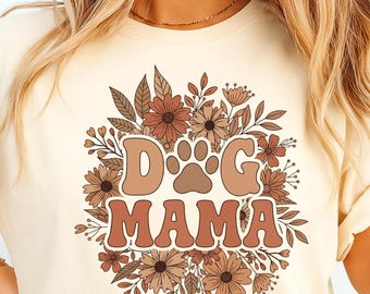 PNG floral bohemio para mamá perruna, PNG para mamá perruna, PNG para amante de los perros, PNG de vida de mamá, PNG de perrita coqueta, PNG de camiseta para mamá perruna, regalos para perros