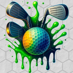 Sublimación de golf PNG Descarga digital Regalo de golf para papá Clipart de golf para papá Diseño de golf imprimible Archivo PNG para amantes del golf
