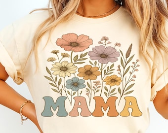 Wildflower Mama Sublimation PNG, Floral Boho Designs, PNG For Mama, Mother's Day PNG, Mama Sublimation png, Spring png, Digital Download