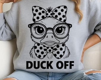 maglietta SVG di design / SVG di Grumpy Duck / PNG di Funny Duck / Citazioni sarcastiche / Stampe divertenti per magliette / Download digitale