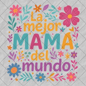 Spanish Mothers Day Png, Retro Madre Png, Mothers Day Png, Mama Sublimation Png, Retro Mama Png, Boho Floral Mama Png, Digital Download