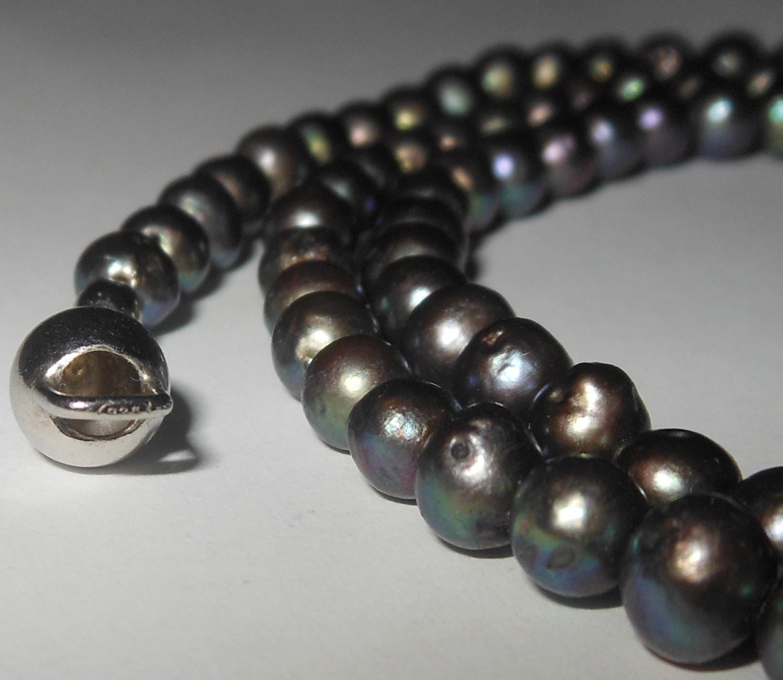 Collana oro 18k Perla Australiana e Perla di Tahiti su catenina in Collana oro 18k Perla Australiana e Perla di Tahiti su catenina in