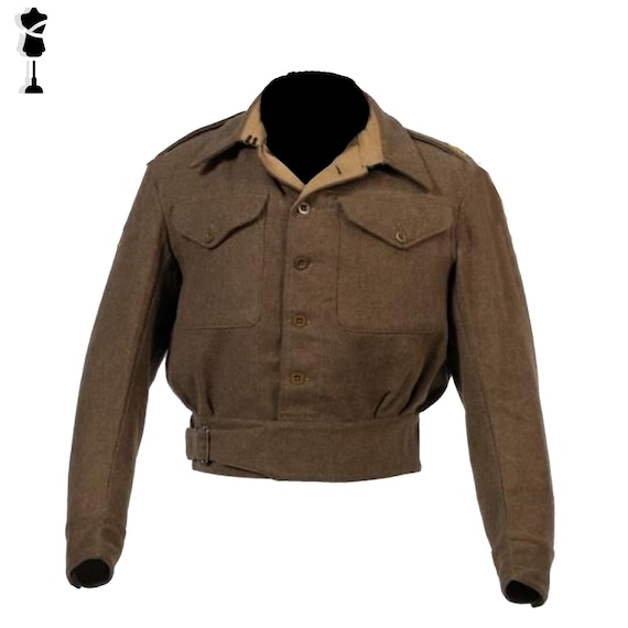 WWII British Battledress Jacket: 1941 Royal Army Uniform - 100% Wool WWII British Battledress Jacket: 1941 Royal Army Uniform - 100% Wool