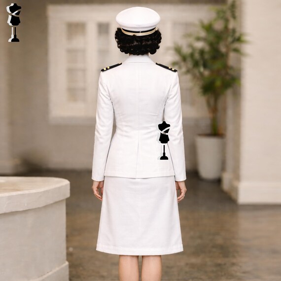 US Navy Nurse Corps Uniform 1943, WWII Army Corps Jacket & White