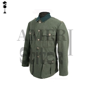 WW2 Olive Green Wool Military Jacket - 1936 Officer Uniform