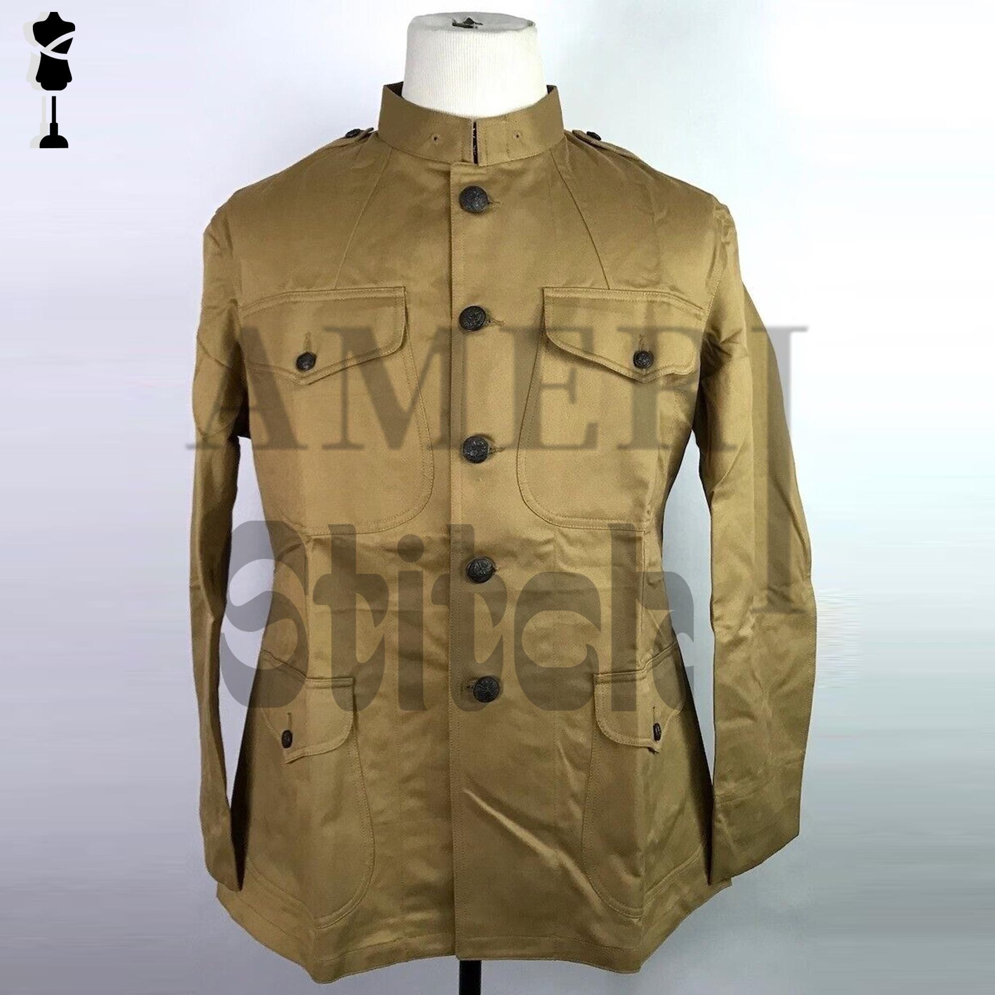WW1 US Army Khaki Cotton Jacket: 1912 Military Uniform - Etsy