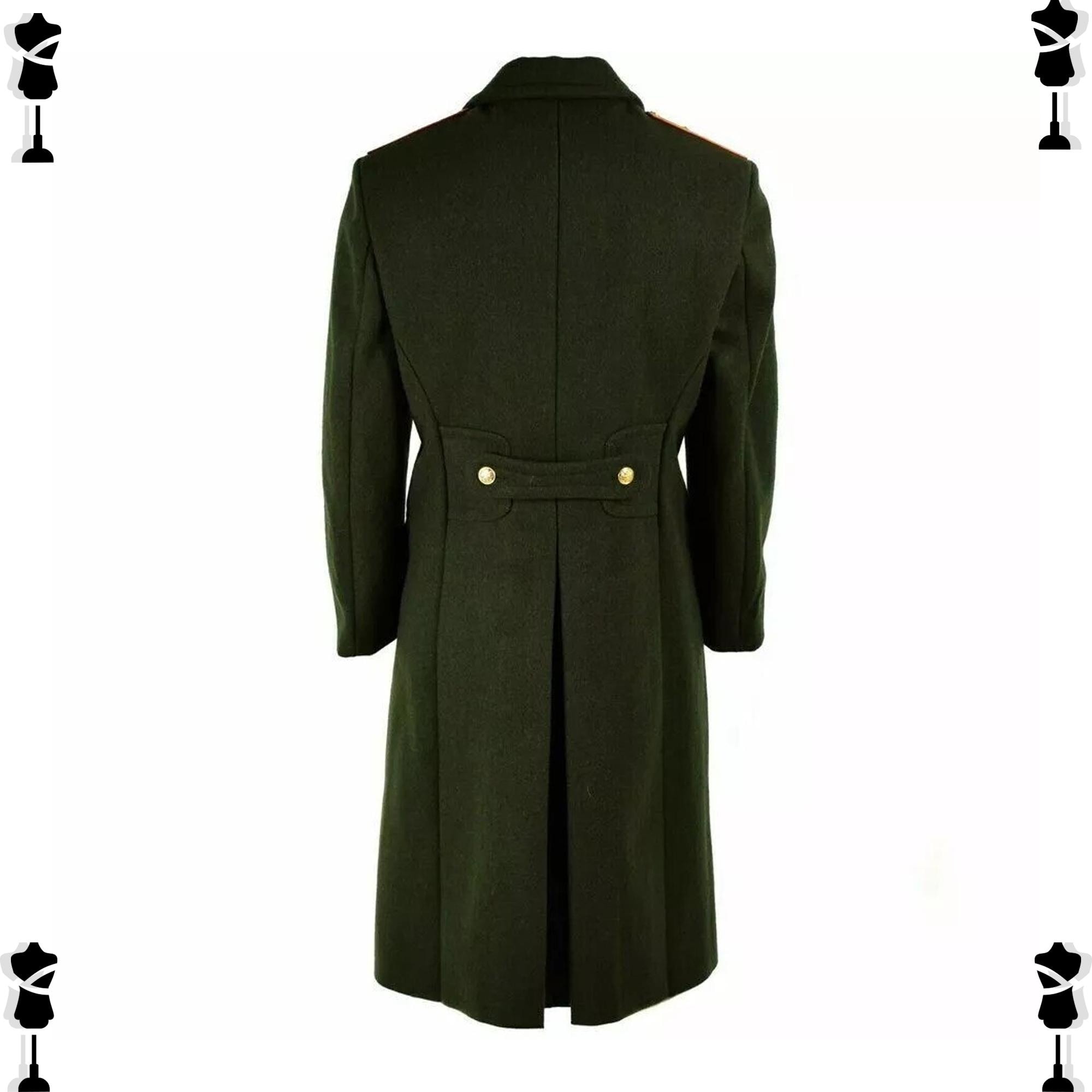 Olive Green Wool Military Overcoat: Regency Greatcoat - Etsy
