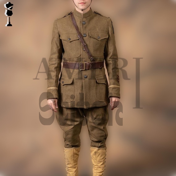WW1 US Army Khaki Wool Officer Uniform - Tailored Fit - Etsy