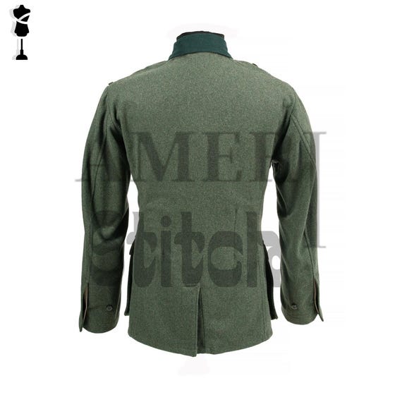 WW2 Olive Green Wool Military Jacket - 1936 Officer Uniform - Etsy