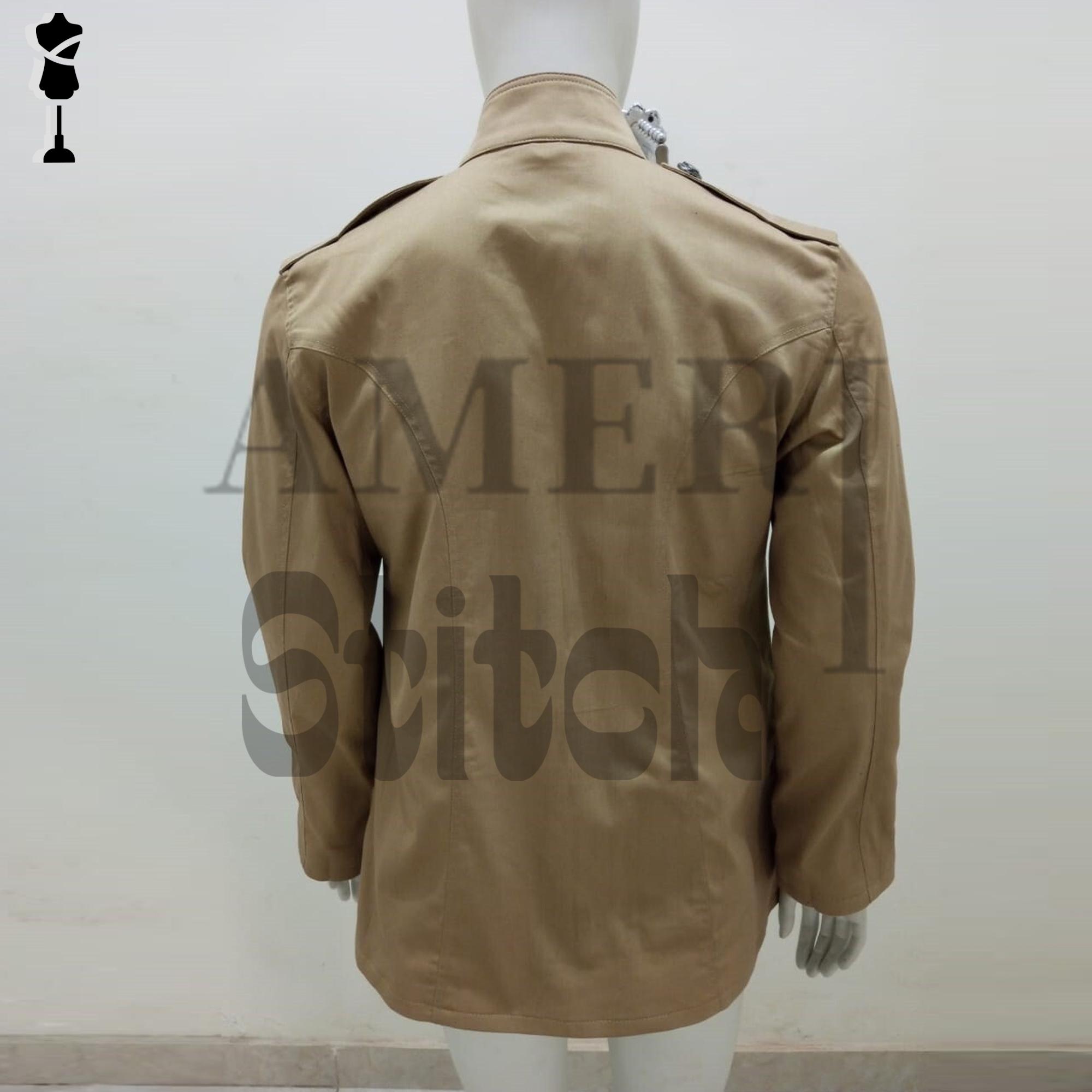 WW1 US Army Khaki Cotton Reproduction Jacket: World War 1 Army WW1 US Army Khaki Cotton Reproduction Jacket: World War 1 Army