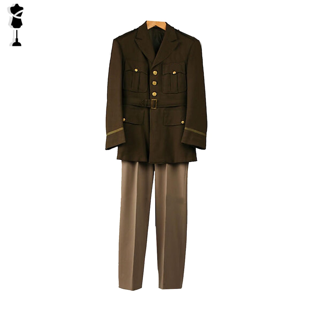brown army dress uniform Dress & Service Uniforms