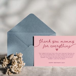 Biglietto d'auguri per la festa della mamma, regalo per la festa della mamma, regalo per la mamma, biglietto digitale, stampa digitale, file PDF scaricabile immediatamente