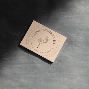 Carte de fête des mères, cadeau de fête des mères, cadeau pour maman, carte numérique, impression numérique, fichier PDF à téléchargement immédiat