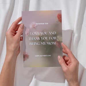 Muttertagskarte, Muttertagsgeschenk, Geschenk für Mama, Digitale Karte, Digitaldruck, PDF sofort download Datei