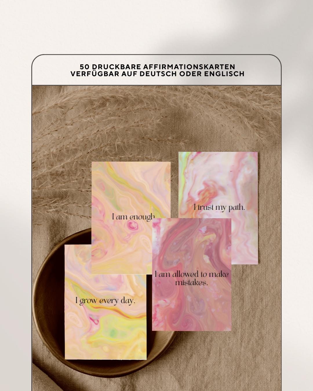 50 Mindfulness Cards – Meditation PDF - Etsy