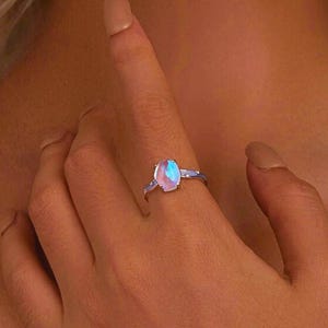 Elegant Purple Zircon Ring in 925 Sterling Silver • Zircon Stone Ring • Minimalist Ring • Purple Stone • Gift for Women • Unique Design
