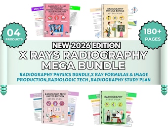 2026 Radiography Study Bundle, Rad Techs, X-Ray Anatomy (Digital Download)