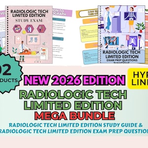 Radiologisch Tech Limited Edition Mega Bundle | Lernanleitungen, Fragen zur Prüfungsvorbereitung & Prüfung der Register PDF
