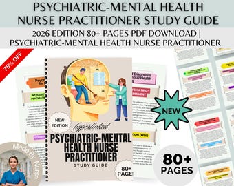 PMHNP Studienführer | Kompletter Führer für Psychiatrisch-Gesundheit Gesundheit Krankenschwester Praktiker Prüfungsvorbereitung 2026 Edition