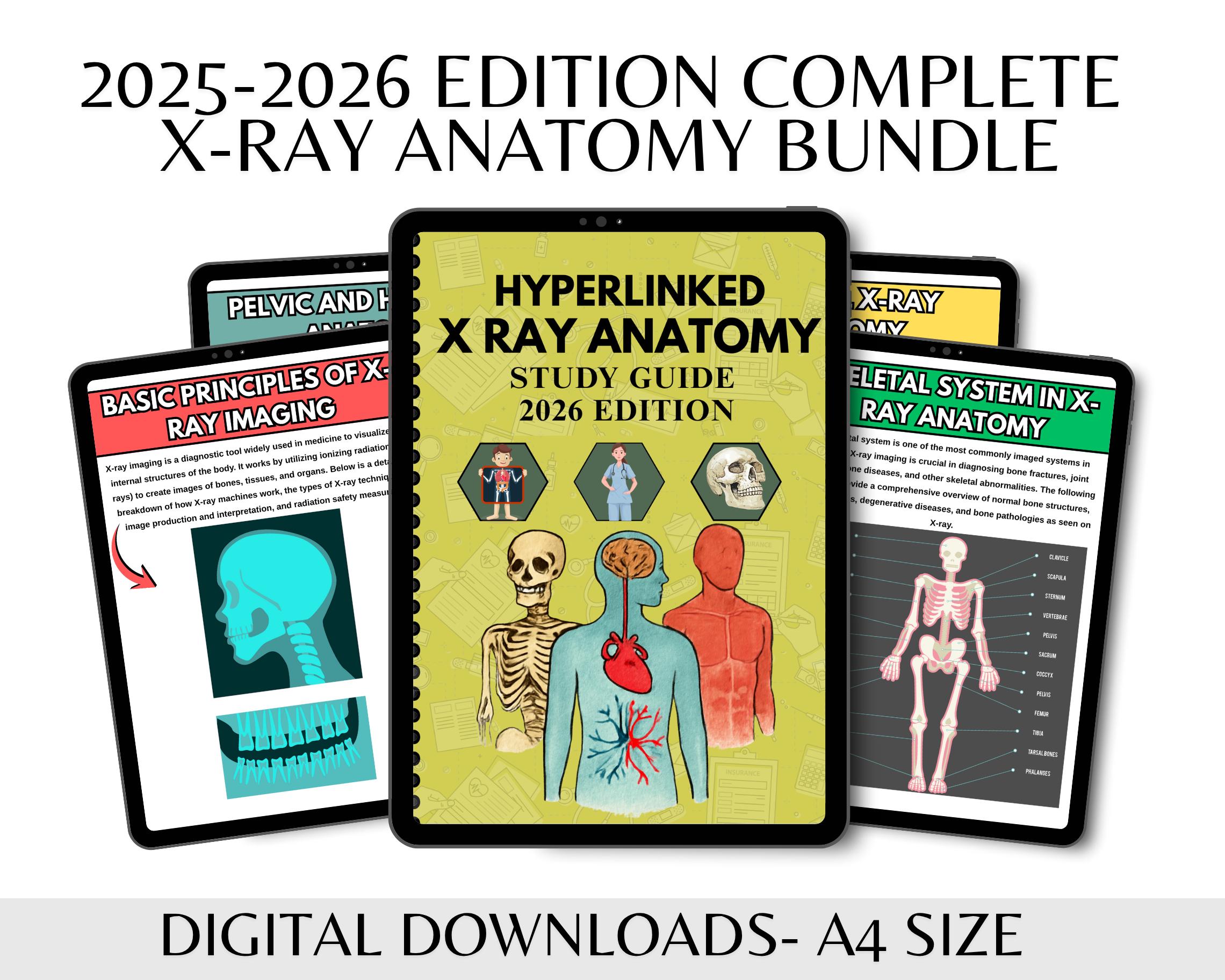 Complete X Ray Anatomy Study Guide,comprehensive X-ray Guide for ...