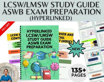 Guía de estudio para el examen LCSW/LMSW, preparación para el ASWB (descarga digital)