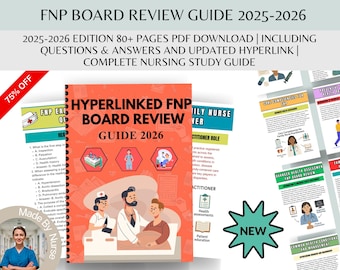 FNP Board Review Guide 2026, Clinical Study (PDF Download).