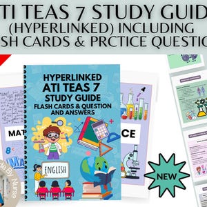 ATI TEAS 7 Studienführer Ausgabe 2026: Krankenpflege Exam Prep (Digitaler Download) Flash Crads & Praktische Fragen