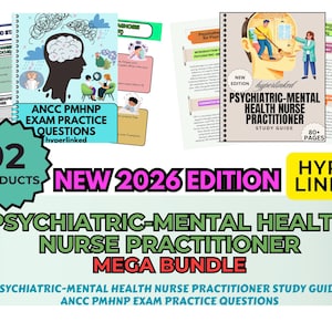 PMHNP Exam Prep Bundle: ANCC Practice Questions & Psychiatric Mental Health NP Study Guide 2026.