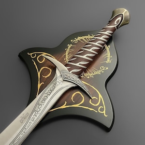 Custom Handmade Steel Sword, Princess Elven Hadhafang Arwen Sword Replica, Wall Hanging Sword, best Gift, Father/Groomsmen, Anniversary Gift