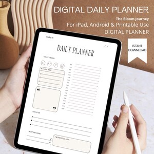 Planner Giornaliero Digitale – Template stampabile & iPad | Android use