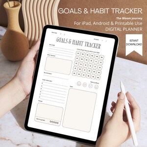 Obiettivi & Abitudini – Digital Goal Tracker - IPad | android - stampabile