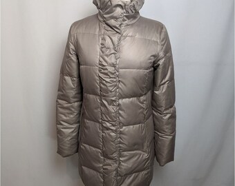 Tan Bark Brand Denver Co Perfect Pinky Beige Puffer Coat With Faux Fur Collar Unisex XL