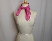 Hot Pink Silk Scarf