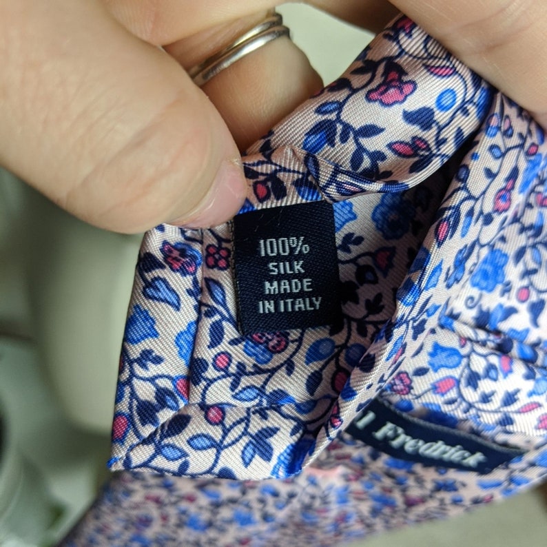 Paul Frederick Italian Handmade Silk Floral Tie