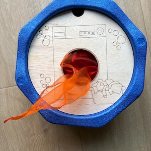 Wooden Stacking Stone insert with a washer | Stacking Stone accessory |