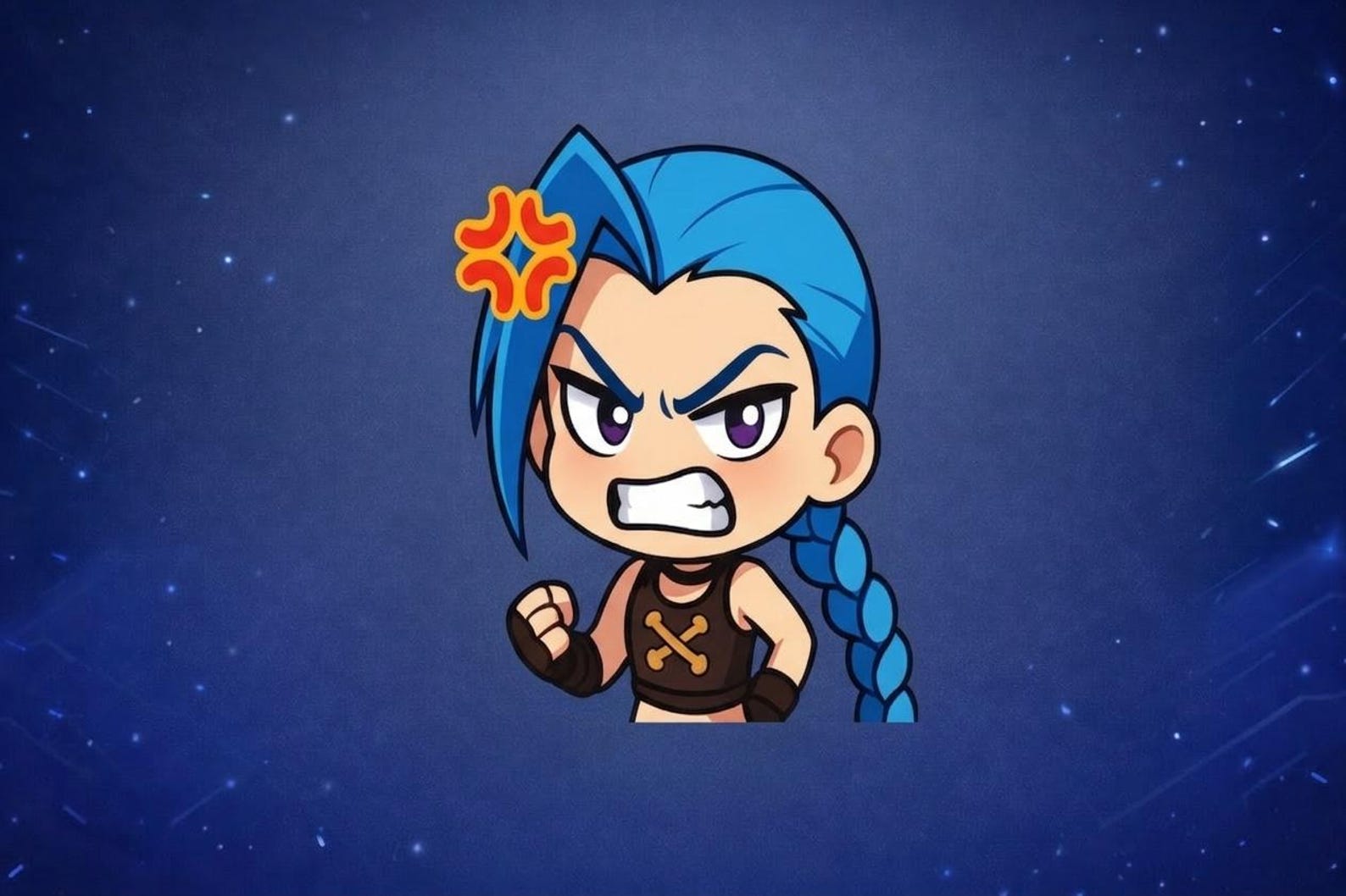 Jinx Emote Pack | Sad Angry Happy Emote | Anime Digital Art | Twitch ...
